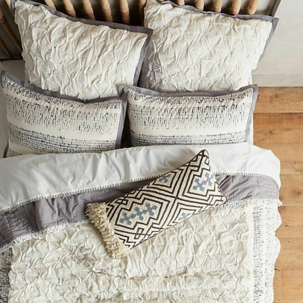 ANTHROPOLOGIE TRADE ROUTE 2 EURO PILLOW SHAMS